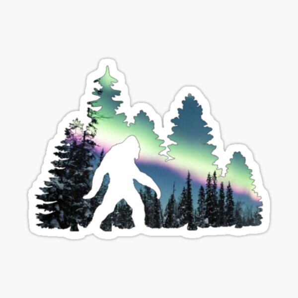 Item preview, Bigfoot scenic northern lights designed and sold by mclaurin612.