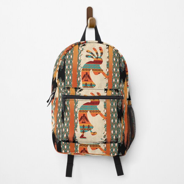 Item preview, Kokopelli-Native American With Tribal Pattern Border designed and sold by handsoftime2020.