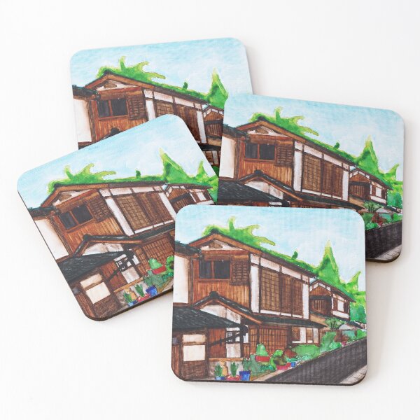 Item preview, Japanese  village street  designed and sold by Karolien Kenis.
