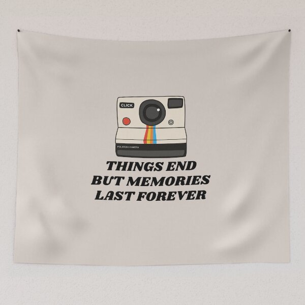 Item preview, Things end but memories last forever - vintage camera design. designed and sold by Theleochick.