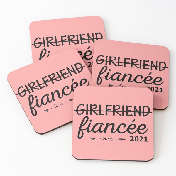 Item preview, Girlfriend Fiancee, Engagement Announcement,    designed and sold by CreativaArt-.