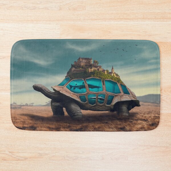 Item preview, Fantasy Giant turtle with with fish in a shell designed and sold by koalas1414.