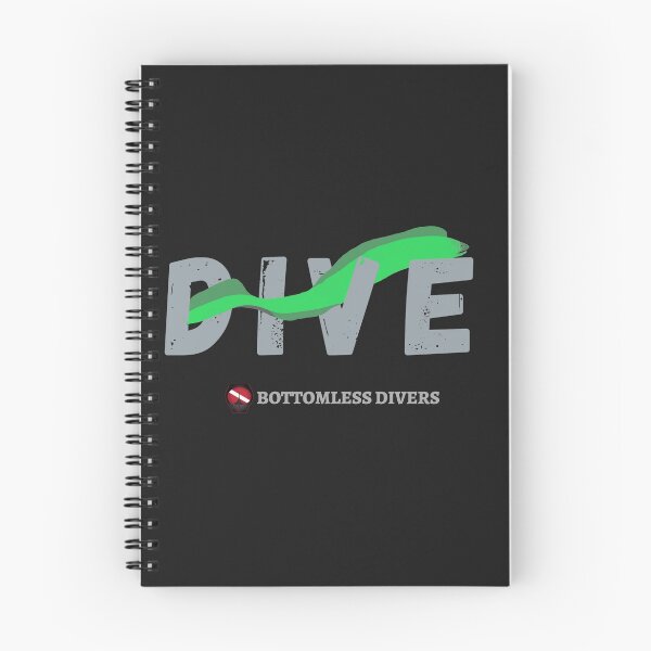 Item preview, Dive with Green Moray Eel in Grey Font designed and sold by BottomlessDiver.