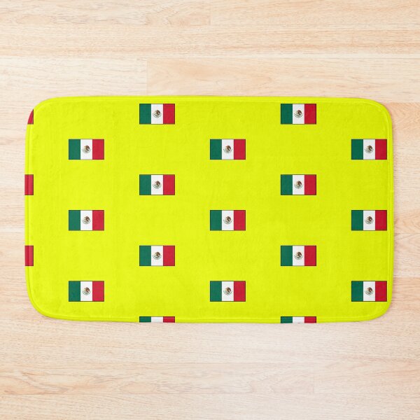 Item preview, Mexico Flag on Yellow Background designed and sold by Shaxspere.