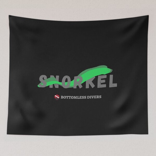 Item preview, Snorkel with Green Moray Eel designed and sold by BottomlessDiver.