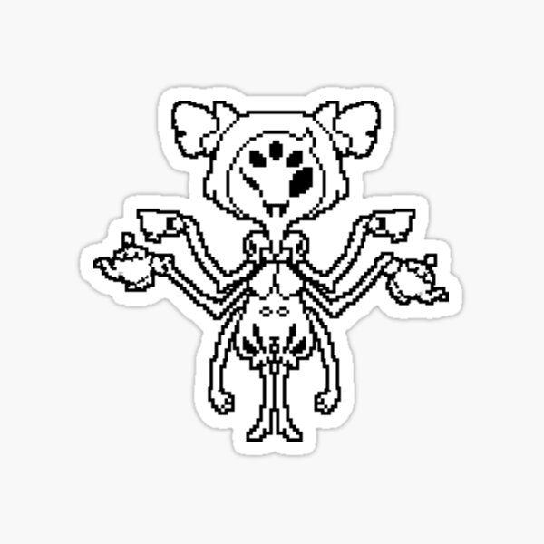 Undertale Muffet Sticker - Sticker Mania