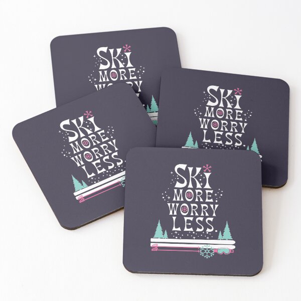 Item preview, Ski More, Worry Less designed and sold by SharksOnShore.