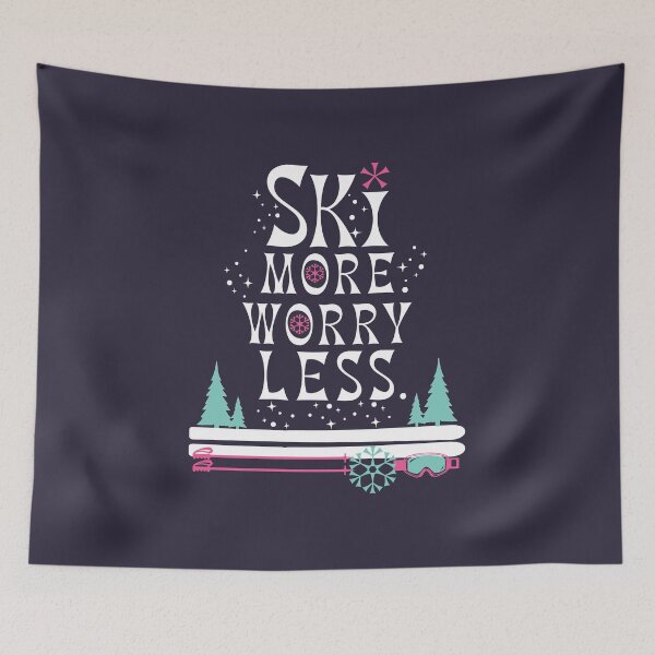 Item preview, Ski More, Worry Less designed and sold by SharksOnShore.