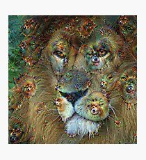 Dream Creatures, Lion 001, DeepDream Photographic Print