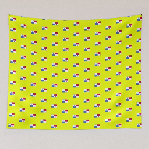 Item preview, Panama Flag on Yellow Background designed and sold by Shaxspere.