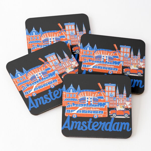 Item preview, Amsterdam Skyline Cat designed and sold by PupnkittyMania ⭐⭐⭐⭐⭐.