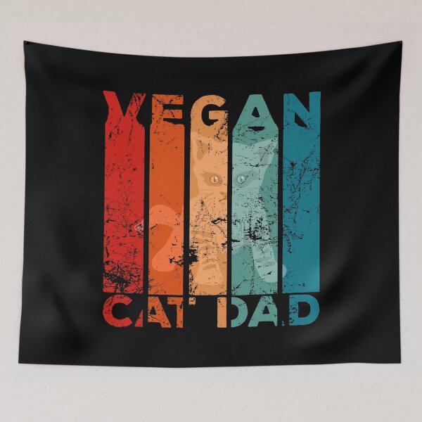 Item preview, VINTAGE VEGAN CAT DAD designed and sold by noahs-shop.