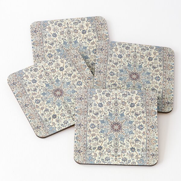Item preview, Persia Old Century Authentic Colorful Dusty Blue Gray Grey Vintage Accent Patterns designed and sold by vintagepatterns.