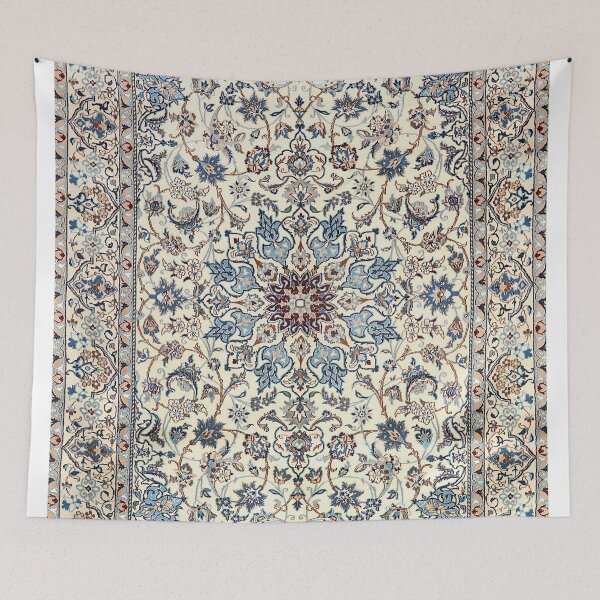 Item preview, Persia Old Century Authentic Colorful Dusty Blue Gray Grey Vintage Accent Patterns designed and sold by vintagepatterns.
