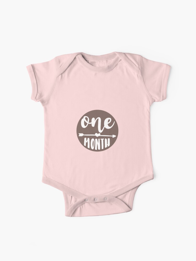 Baby Monthly Milestone Onesies Pink – Octave & Rose