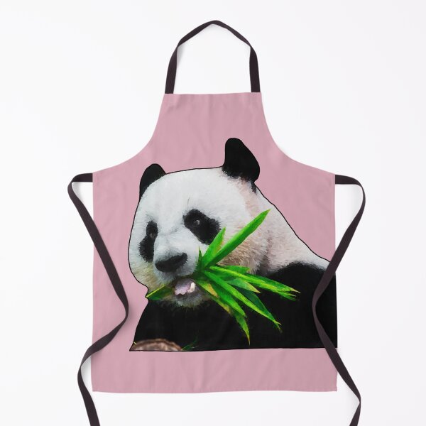 Item preview, Panda Having some Lunch on Pink designed and sold by Tranquilarrow.