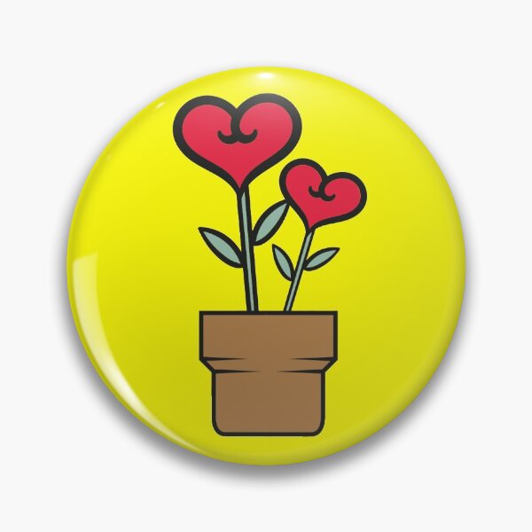Artikelvorschau, Valentinstag Topfpflanze auf gelbem Hintergrund entworfen und verkauft von Shaxspere.