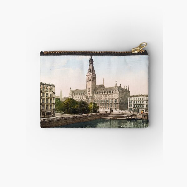 Item preview, Hamburg City Hall and Alster - Circa 1900 Photochrom designed and sold by warishellstore.