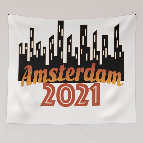Item preview, Amsterdam Skyline New Year  designed and sold by PupnkittyMania ⭐⭐⭐⭐⭐.