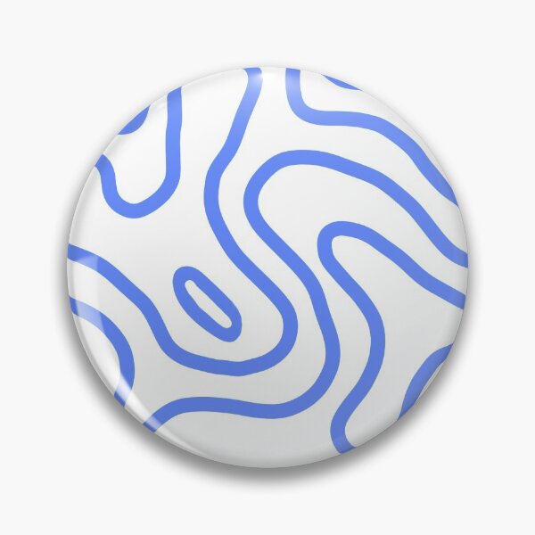 Item preview, Graphic minimalist squiggle pattern in blue designed and sold by SagaAuroraL.