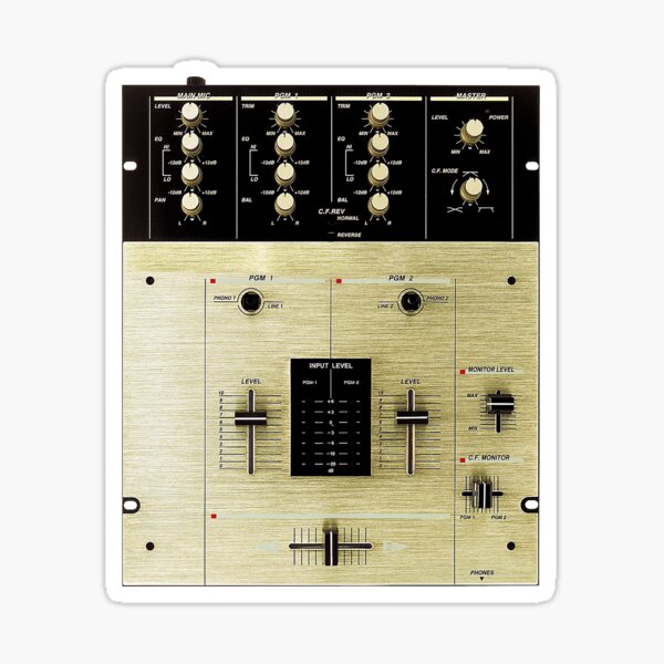 elektropositive Løft dig op ydre DJ Mixer 05 Pro 2" Sticker for Sale by tee4daily | Redbubble