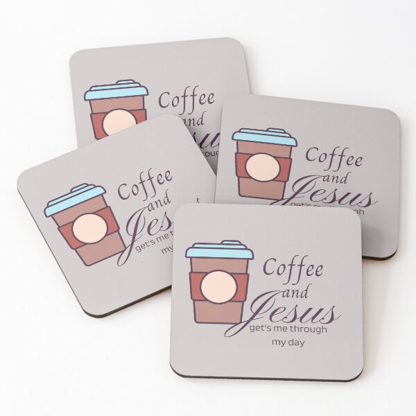 Item preview, Coffee and Jesus- Christian designed and sold by Lilaclown.