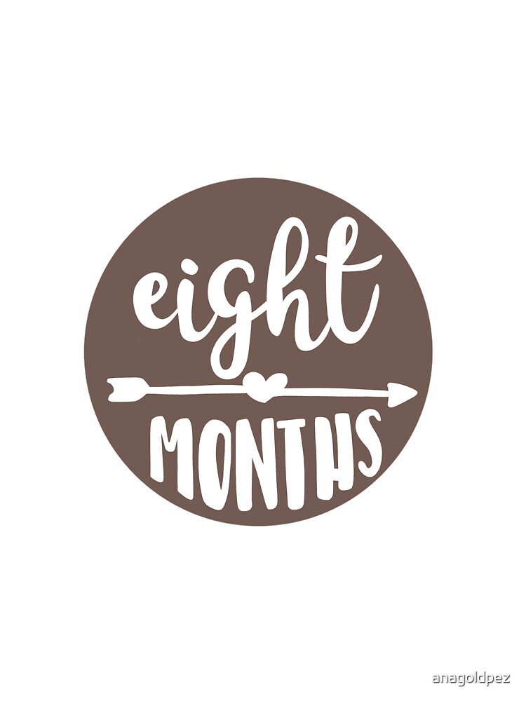 Eight Months Baby Milestones Kids T-Shirt