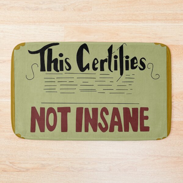 Item preview, Not insane certificate designed and sold by Karen2690.