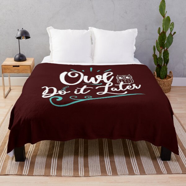 Item preview, Owl Do It Later designed and sold by PrintBrint.