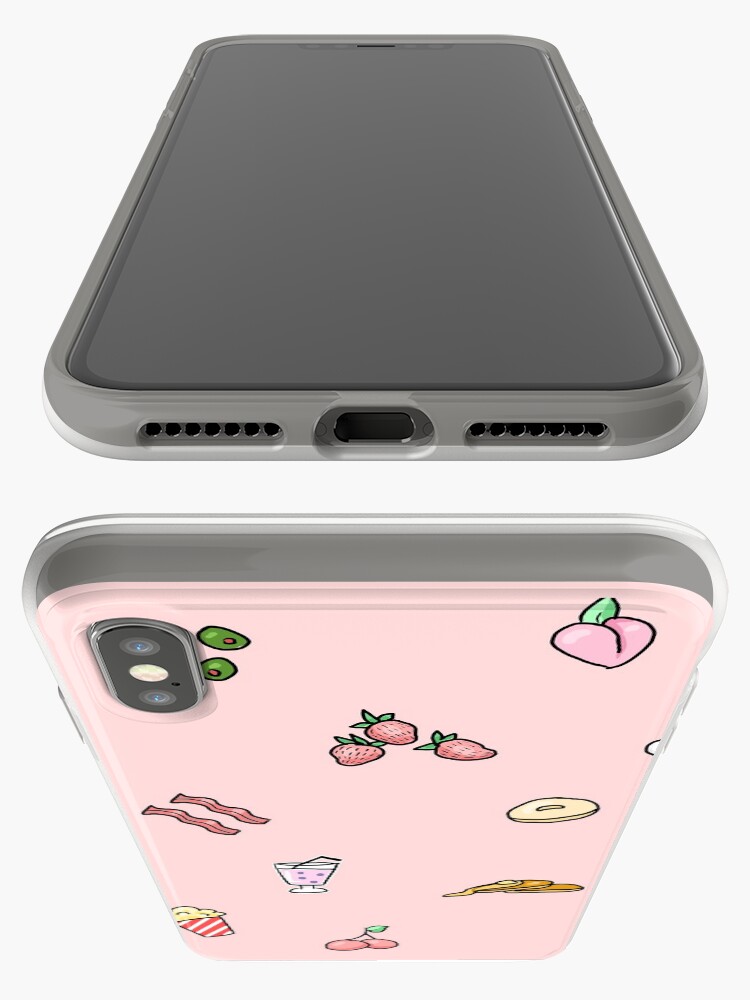 Alternate view of Foodie stickers iPhone Case