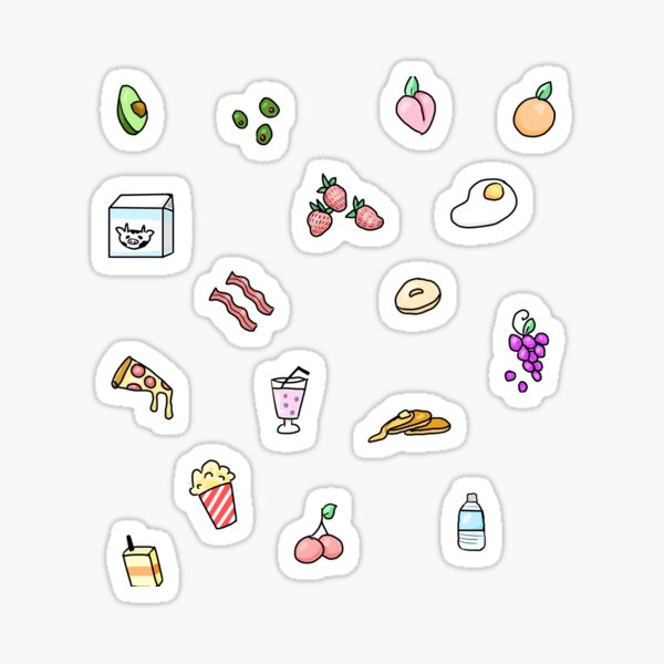 Item preview, Foodie stickers designed and sold by Cirrious Art.