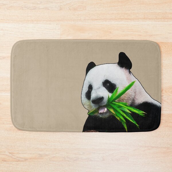 Item preview, Panda Having some Lunch on khaki designed and sold by Tranquilarrow.