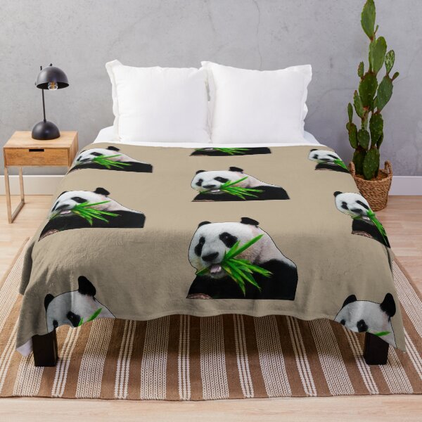 Item preview, Panda Having some Lunch on khaki designed and sold by Tranquilarrow.