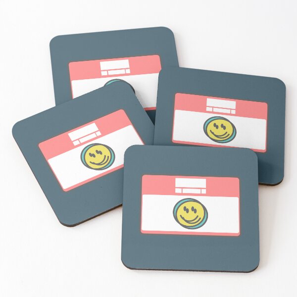 Item preview, Smiley Face Nametag designed and sold by ontenno-designs.