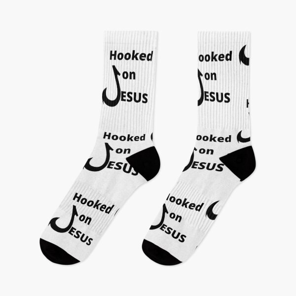 Item preview, Hooked on Jesus designed and sold by Lilaclown.