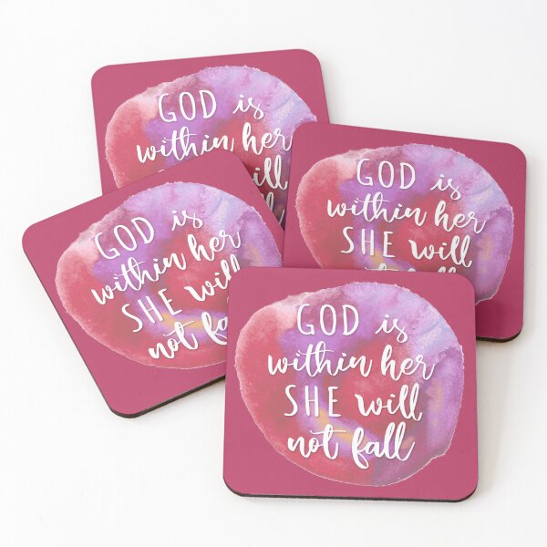 Item preview, Watercolor Psalm 46:5 - Purple designed and sold by amazingjoy.