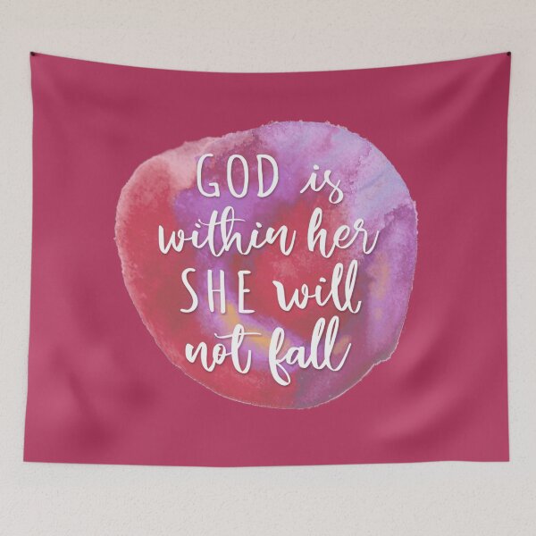Item preview, Watercolor Psalm 46:5 - Purple designed and sold by amazingjoy.