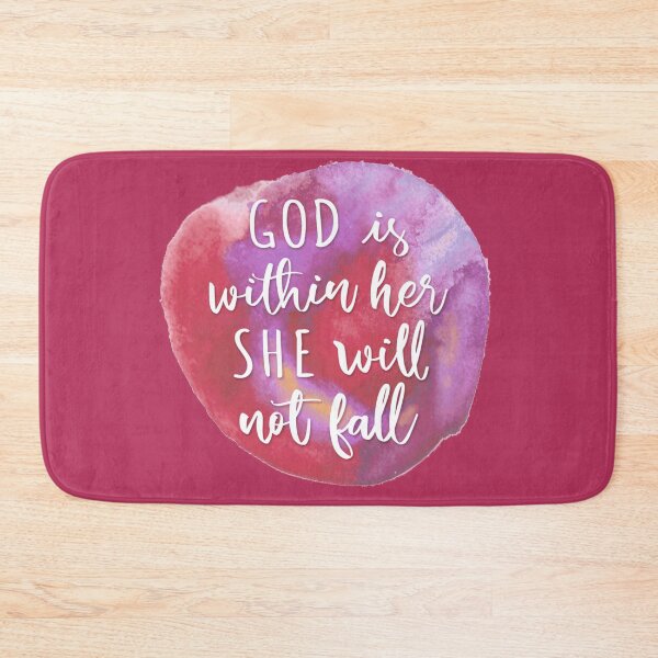 Item preview, Watercolor Psalm 46:5 - Purple designed and sold by amazingjoy.
