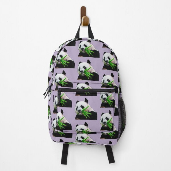 Item preview, Panda Having some Lunch on Purple designed and sold by Tranquilarrow.