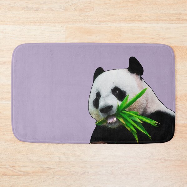 Item preview, Panda Having some Lunch on Purple designed and sold by Tranquilarrow.