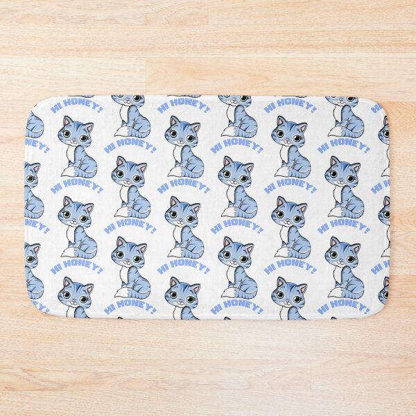 Item preview, Hi Honey Blue Cute Cat designed and sold by Rell1970.