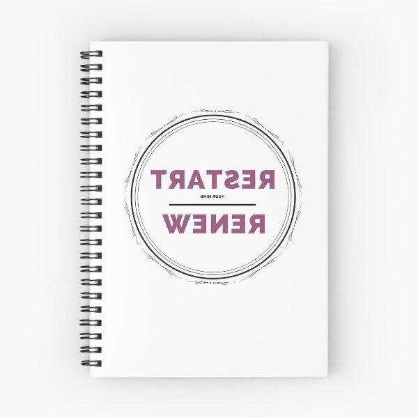 Item preview, restart your mind renew - A quote about change designed and sold by TrueFit Essentials.