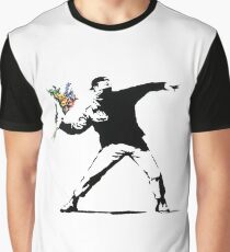 Flower Thrower - Banksy Graphic T-Shirt