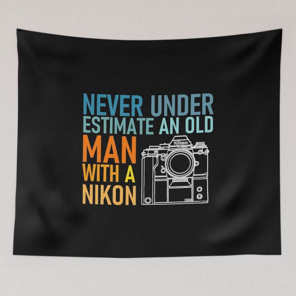 Item preview, Never underestimate an old man with a Nikon designed and sold by arthatbeat.