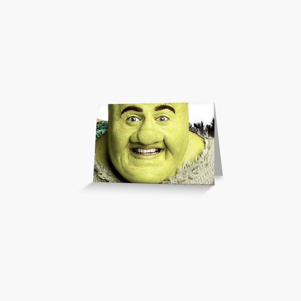 Shrek Musical Face  Greeting Card