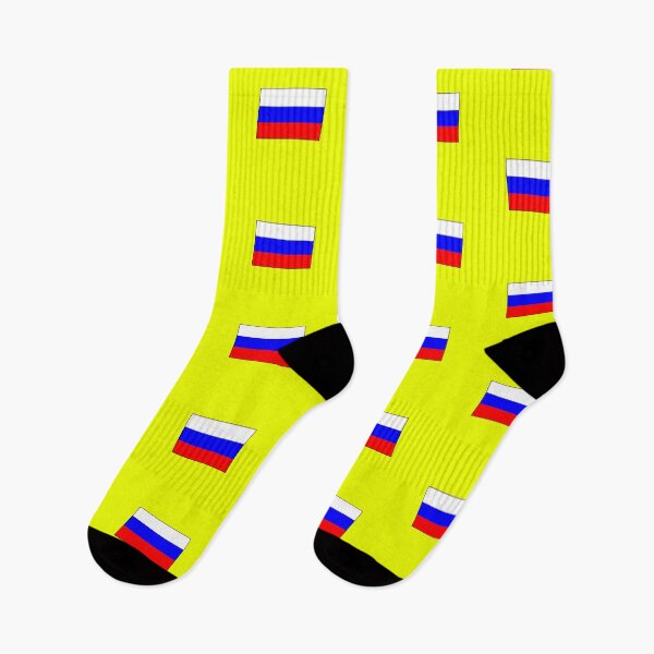 Item preview, Russia Flag on Yellow Background designed and sold by Shaxspere.