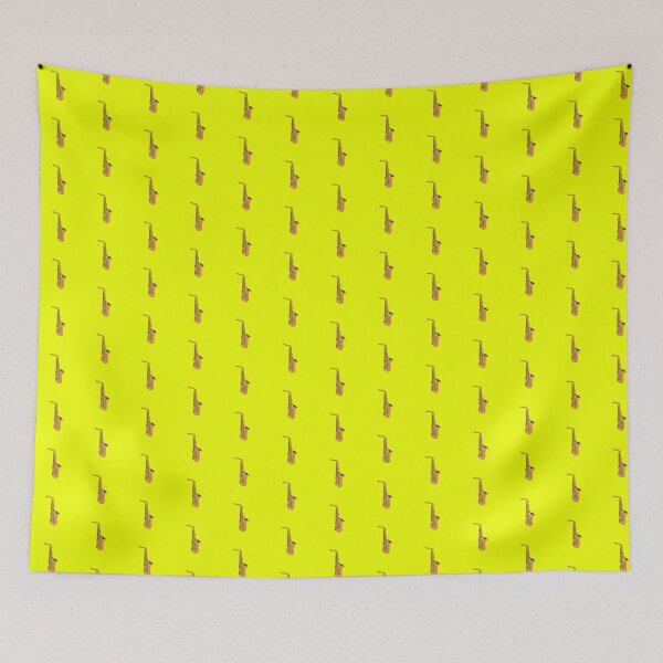 Item preview, Saxophone on Yellow Background designed and sold by Shaxspere.