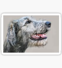 Irish Wolfhound pup Sticker