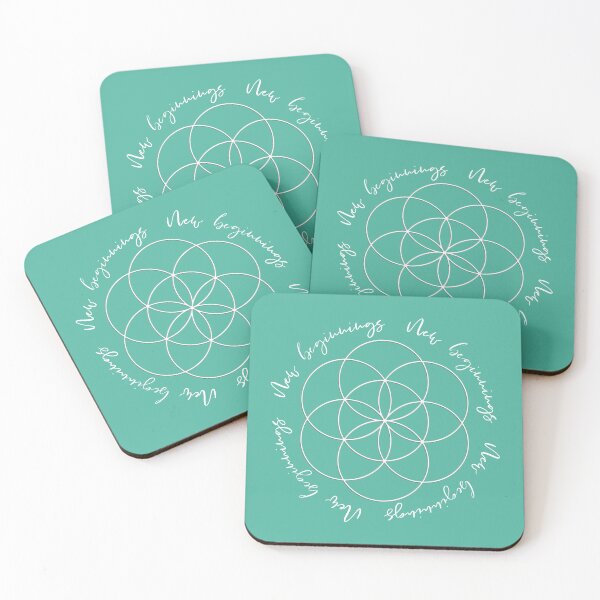 Item preview, New beginnings with the Seed of Life (Mint Green) designed and sold by squishyrainbow.