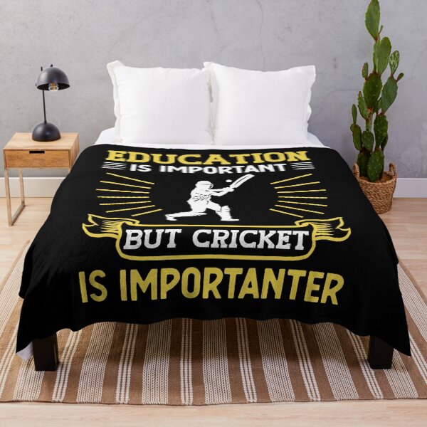 Item preview, Education Is Important But Cricket Is Importanter Funny Gift designed and sold by TeeDesignsStore.